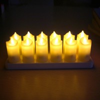 2020 newest led flameless   rechargeable weaving Tea candles wedding decoration