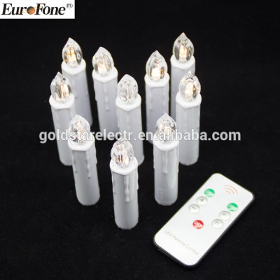 10 led tealight candles Christmas tree decoration led candles with clips led clip candles