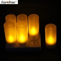 2020 newest design Flameless  Christmas rechargeable  led Tea candles wedding decoration