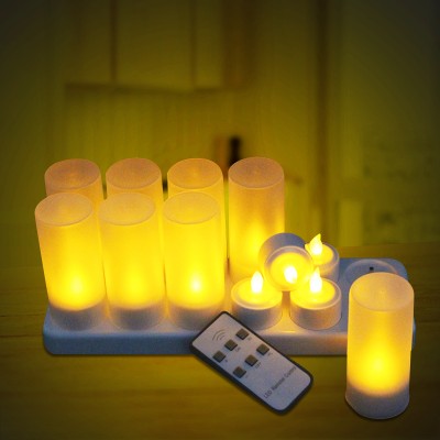 Rechargeable Led Candle color changing light with remote control led tea light candle