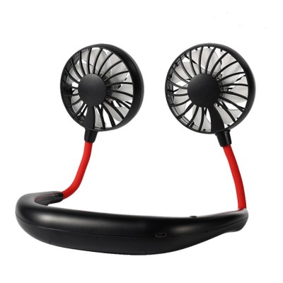 New item mini electric USB fan portable sports rechargeable hanging neck  fan